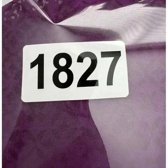 Ann Taylor Women's 16 Purple Floral Geometric Lightweight Sheer Button Up Shirt - Picture 8 of 8